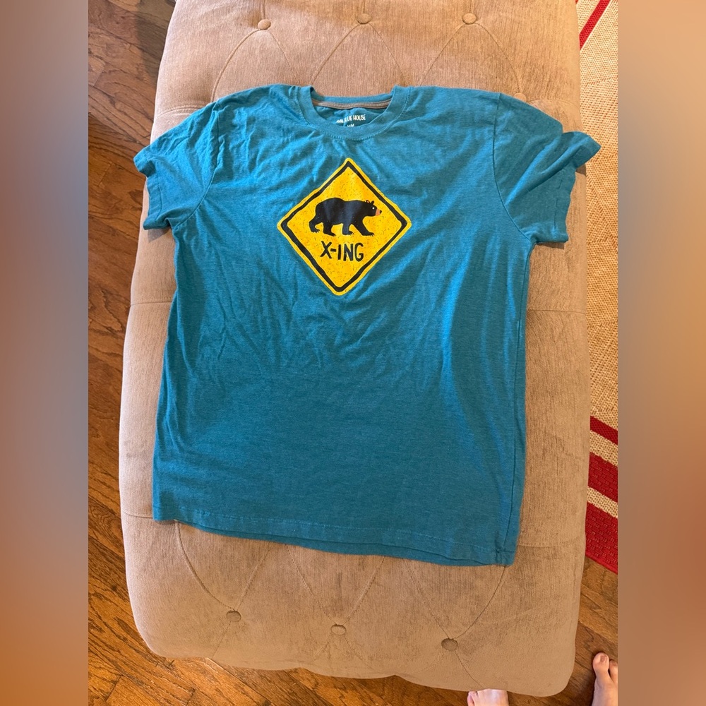 Little Blue House by Hatley Bear x-ing Men’s Tee Medium